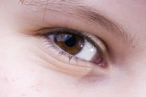 Brown eye close-up