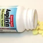 Puilleglas med smertestillende medicin